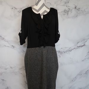 NWT Black Loft Work Dress 14